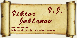 Viktor Jablanov vizit kartica